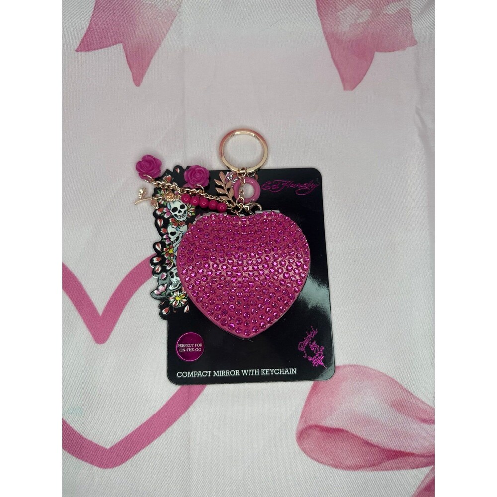 Ed Hardy Compact Mirror Keychain